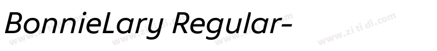 BonnieLary Regular字体转换